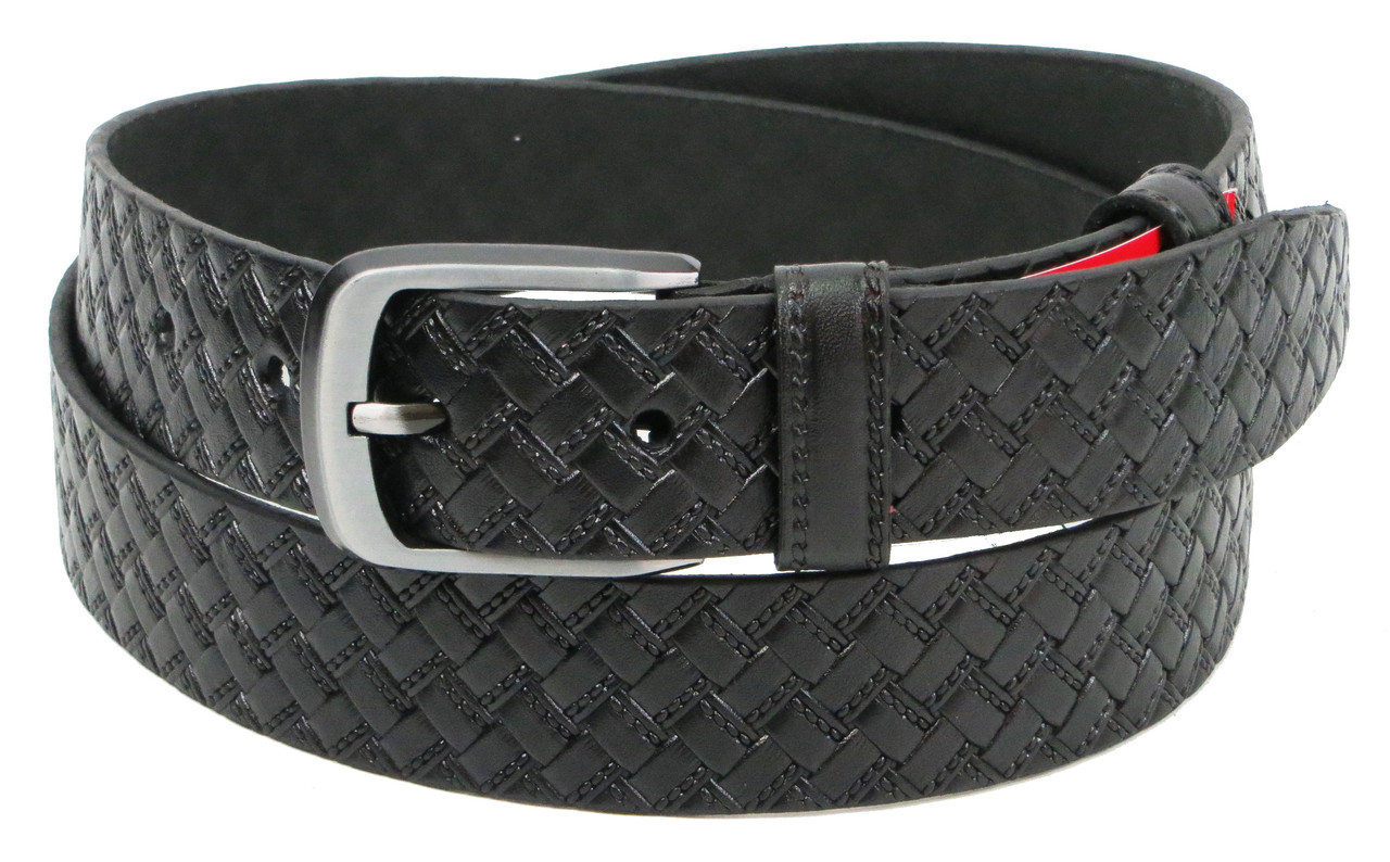 

Мужской брючный ремень из кожи Skipper черный supersumka (TР0121290-35)