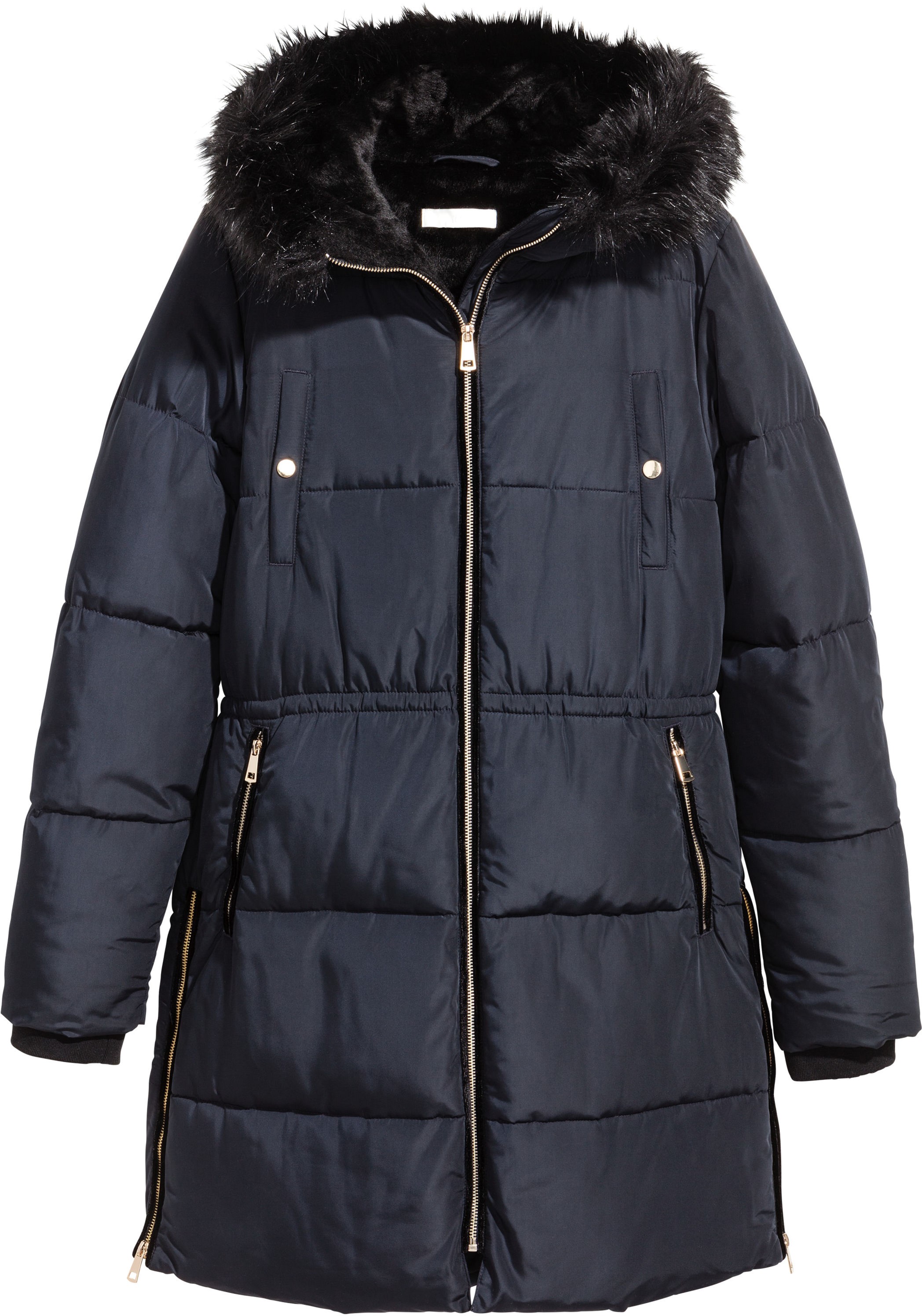 

Зимняя куртка H&M 5227186 34 Темно-синяя