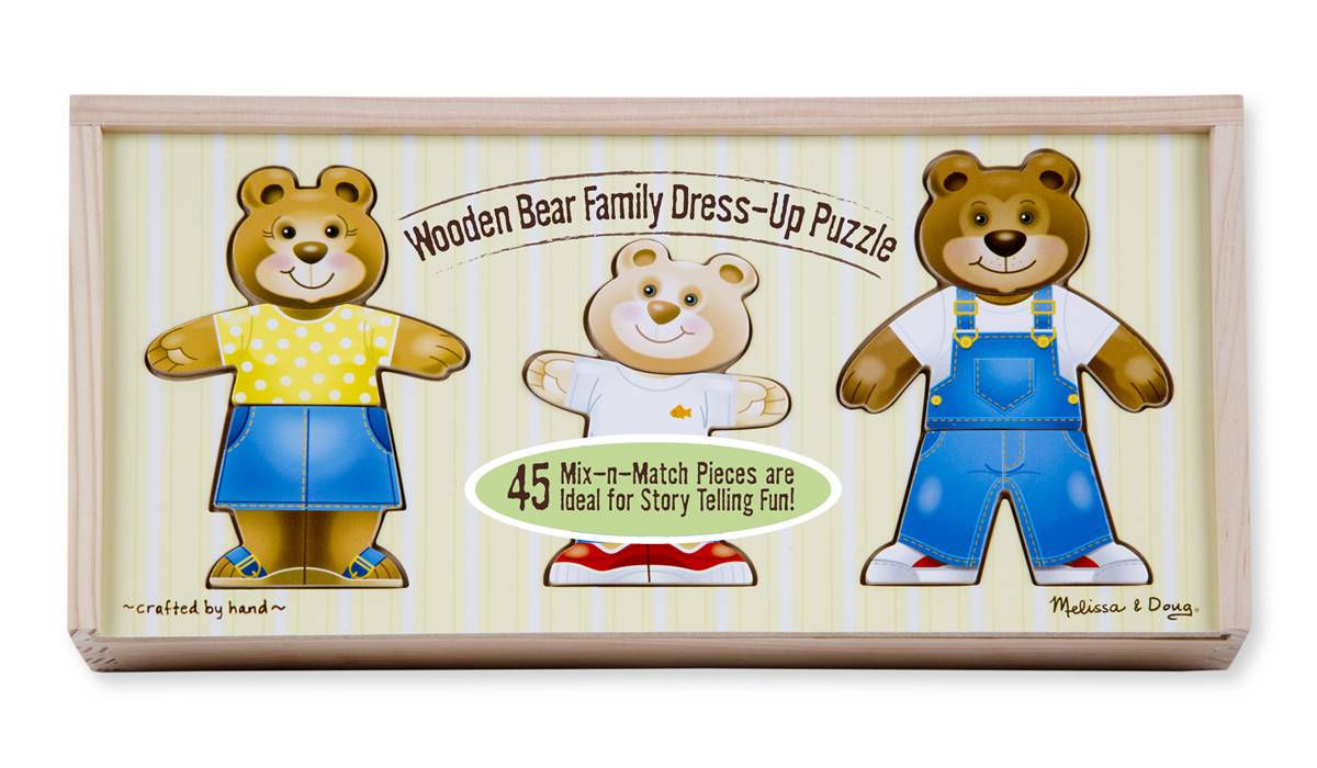 

Деревянный пазл Одень семью медведей Melissa & Doug