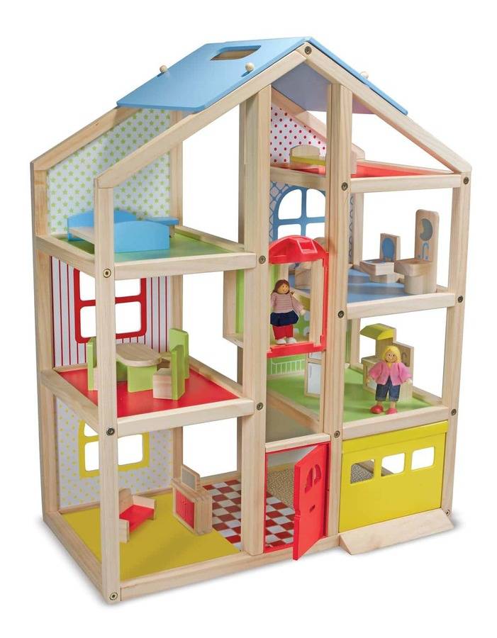 

Кукольный домик с подъемником и мебелью Melissa & Doug