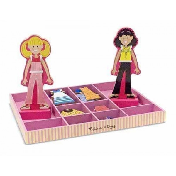 

Магнитная одевалка Одень Эбби и Эмму Melissa & Doug