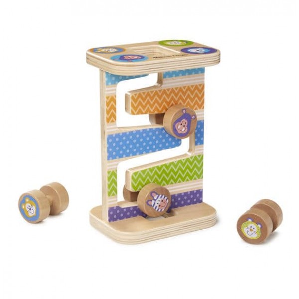 

Деревянная Зиг-Заг башня с роликами Животные сафари Melissa & Doug