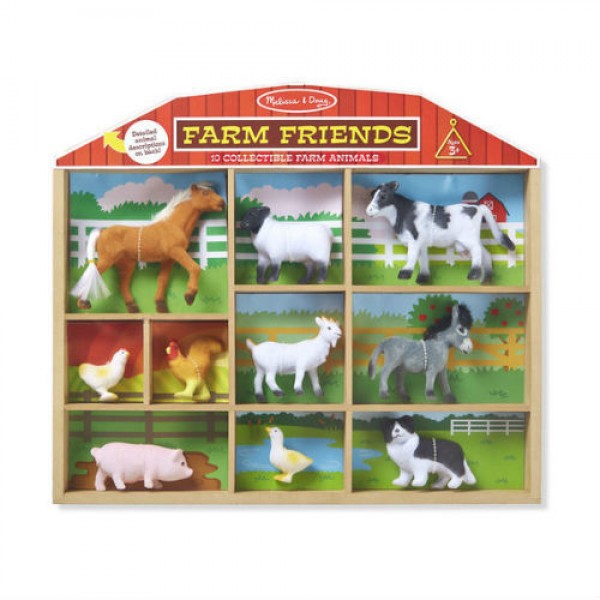 

Набор животных фермы 10 шт. Melissa & Doug