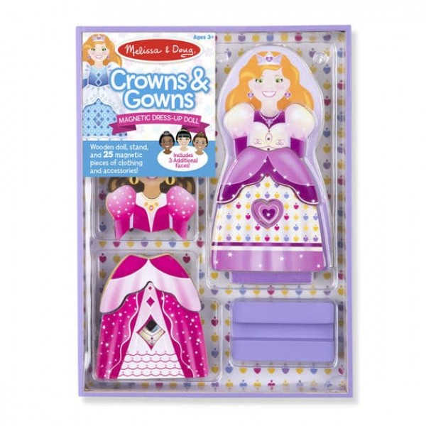 

Магнитная одевалка Короны и платья Melissa & Doug