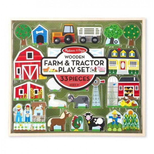 

Деревянный набор Ферма и трактор Melissa & Doug