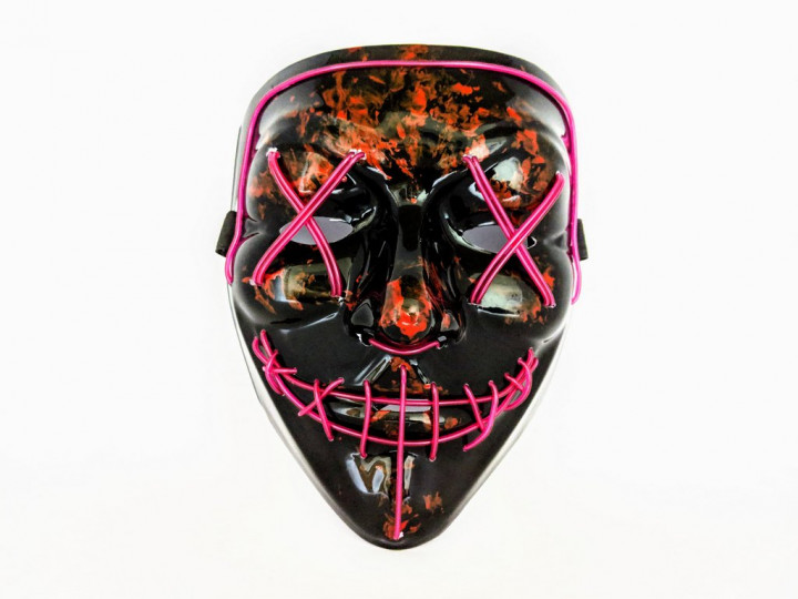 

Неоновая маска Purge Mask Судная ночь Разноцветная №3
