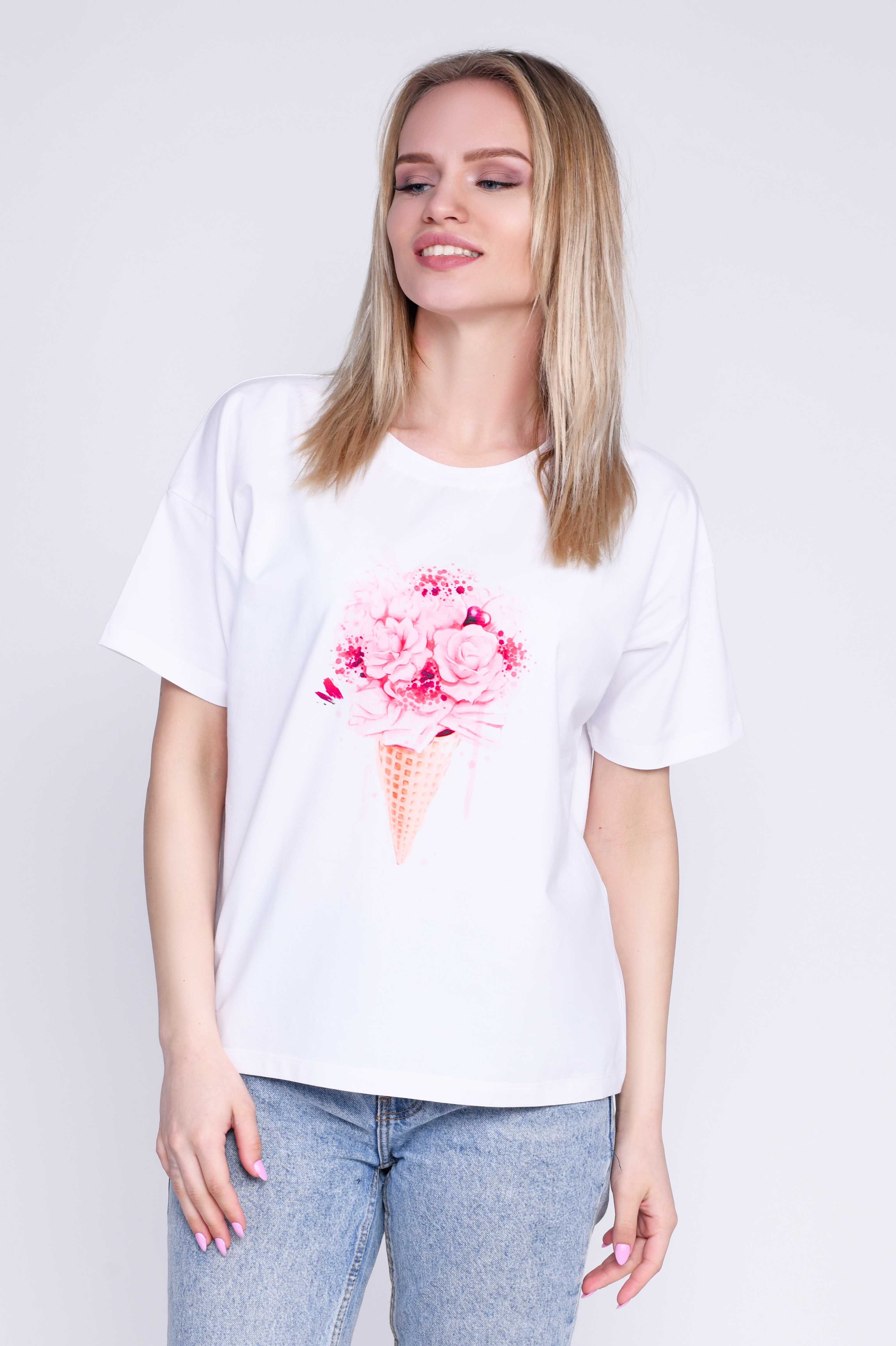 

Футболка FK-216-3-0921, (Белый) G&M  Размер цвет Белый, Футболка FK-216-3-0921, (Белый) G&M L Размер цвет Белый