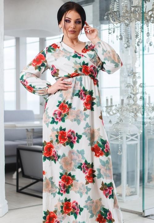 

Платье G&M k-68297 - Размер цвет молоко, Платье G&M k-68297 50-52 Размер цвет молоко