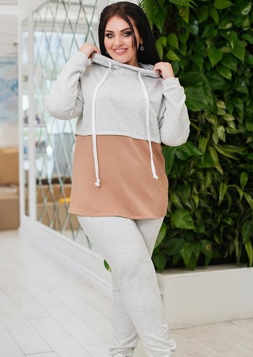 

Спортивный костюм G&M k-67447 - Размер цвет бежевый, Спортивный костюм G&M k-67447 50-52 Размер цвет бежевый