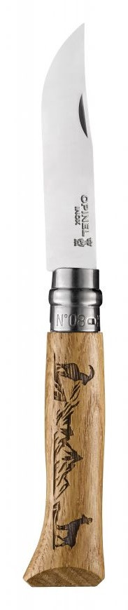 

Нож складной Opinel Tradtion N°08 Inox Animalia Chamois