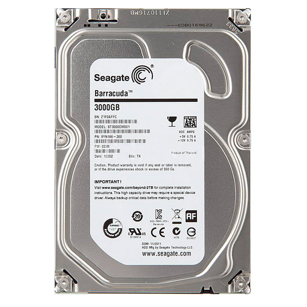 

Жесткий диск Seagate Desktop ST3000DM001 3Tb 64MB (106128)