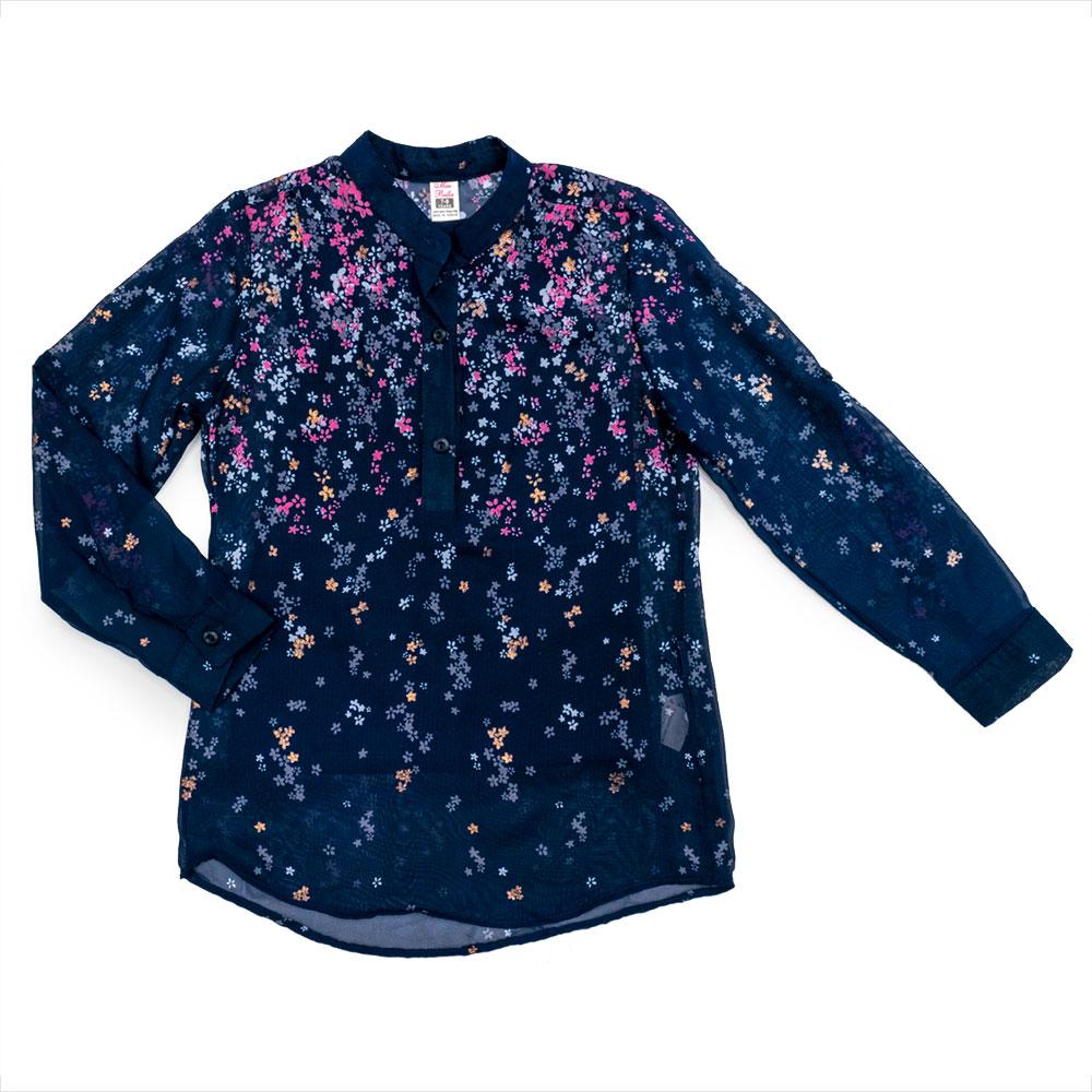 

Блуза Miss Bella 122 синяя 1806