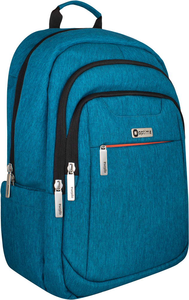

Рюкзак деловой Optima 18” Classic мужской 0.7 кг 26-35 л Бирюзовый (O97484)