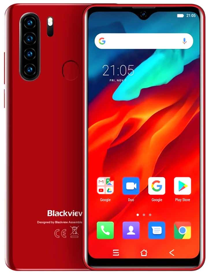 

Мобильный телефон Blackview A80 (4+64Gb, АКБ 4680 мАч) Red