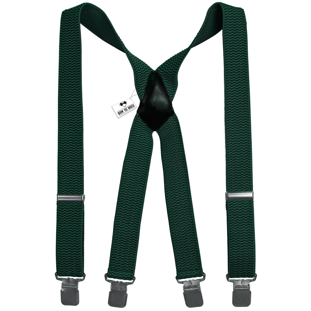 

Подтяжки Bow Tie House зеленые мужские длинные Х4 cm 04498L