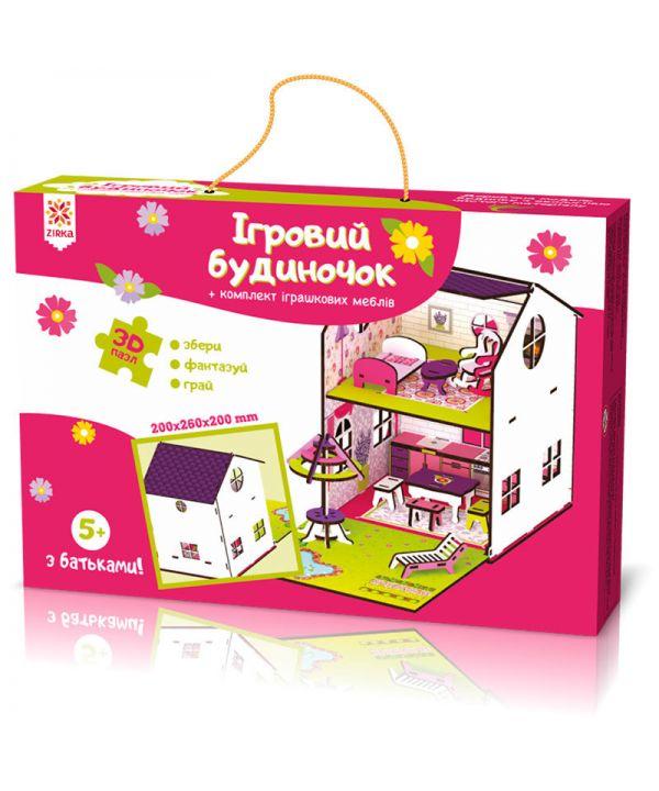 

3D конструктор Zirka домик с мебелью