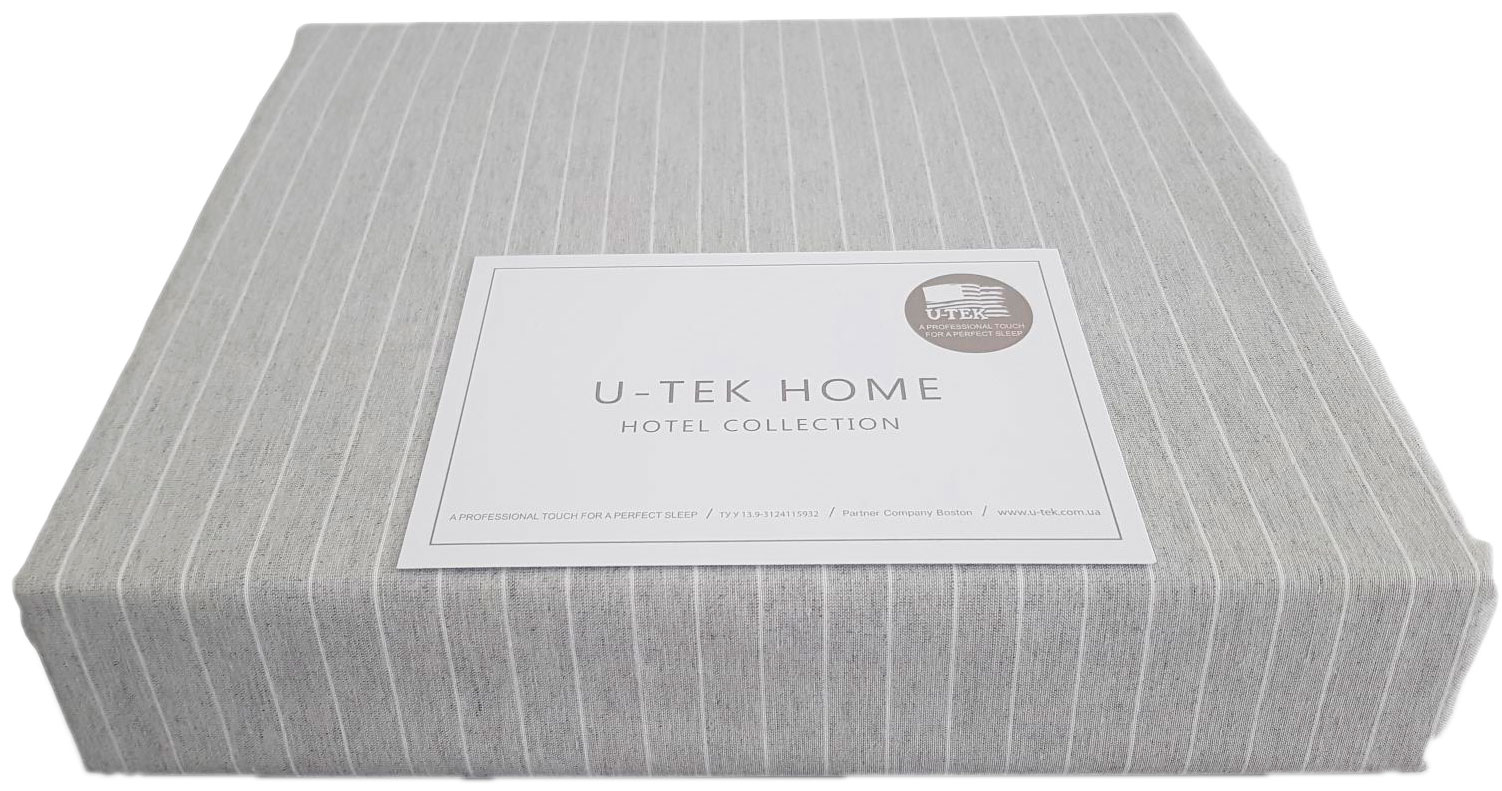 

Простынь U-tek Cotton Stripe Grey-White 80х200