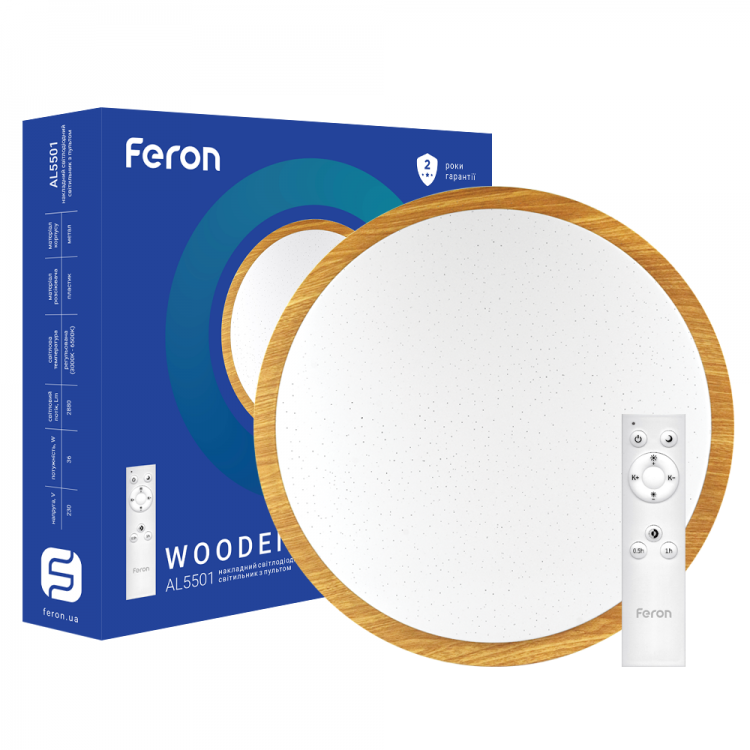 

Светодиодный SMART светильник Feron AL5501 60W WOODEN 6457