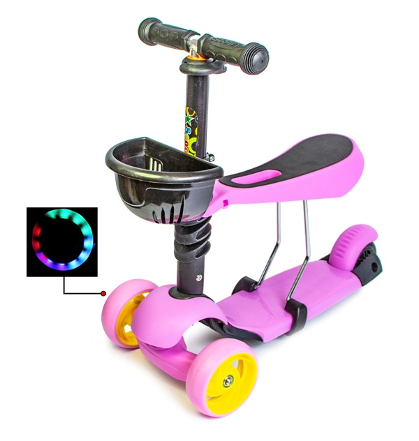 

Самокат-беговел Scooter Smart 3 в 1 Лиловый (odsd-280)