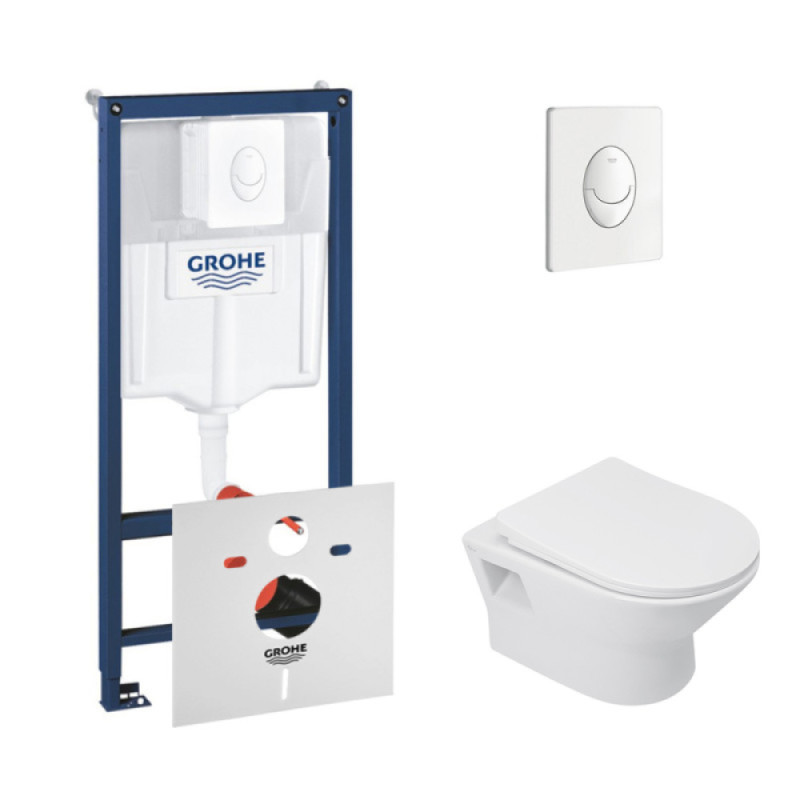 

Набор унитаз с сиденьем Q-tap Lark WHI 1159 + инсталляция Grohe Rapid SL 38722001