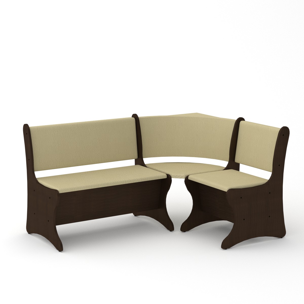 

Кухонный уголок Компанит Италия венге/слоновая кость