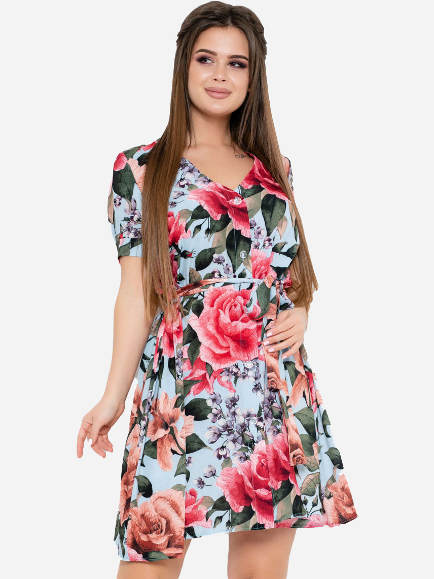

Платье ISSA PLUS 10578  Голубое, Платье ISSA PLUS 10578 L Голубое
