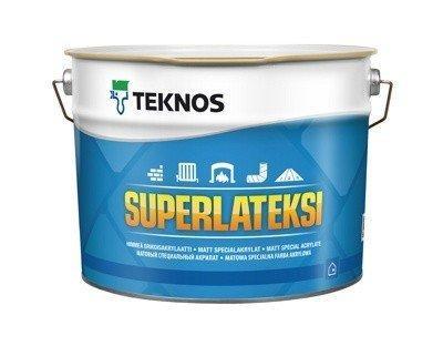 

Водорозчинна фарба для стін та стелі Teknos SuperLatexi, 9 л