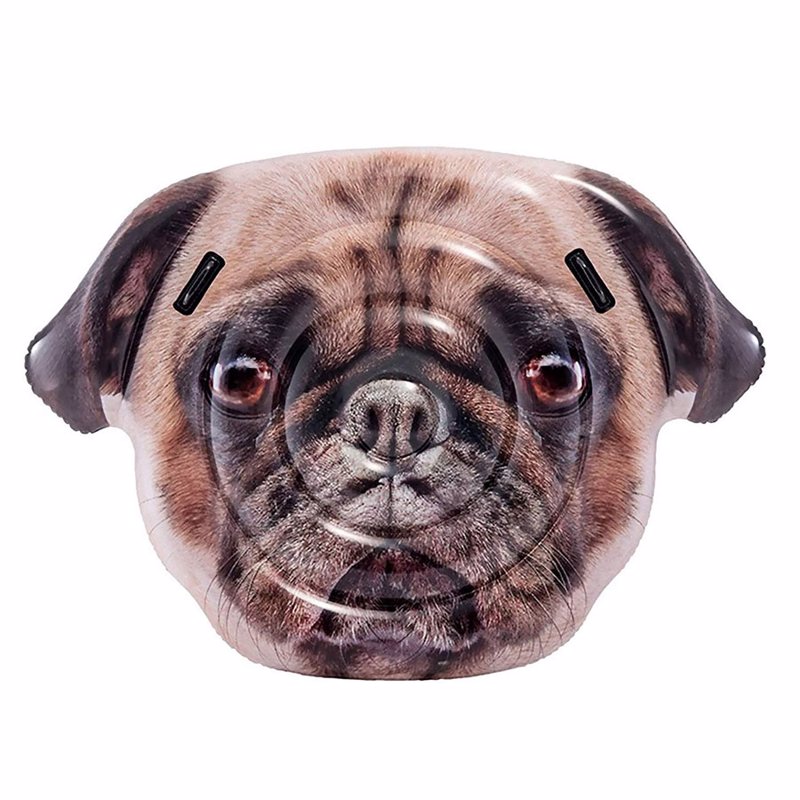 

Надувной плотик Intex 58785 Мопс (173 x 130 см) Pug Face Island