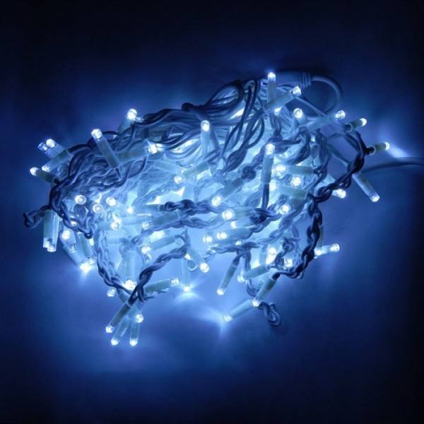 

Гирлянда уличная Бахрома LED 120 холодный белый/белый провод (PL000842)
