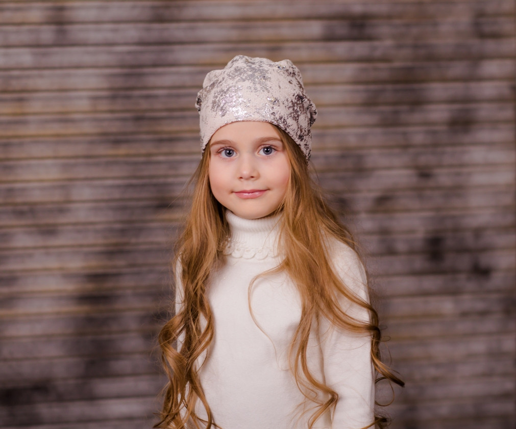 

Шапка So cute Мия 48-52 см Серебристо-пудровая (PD2-34)