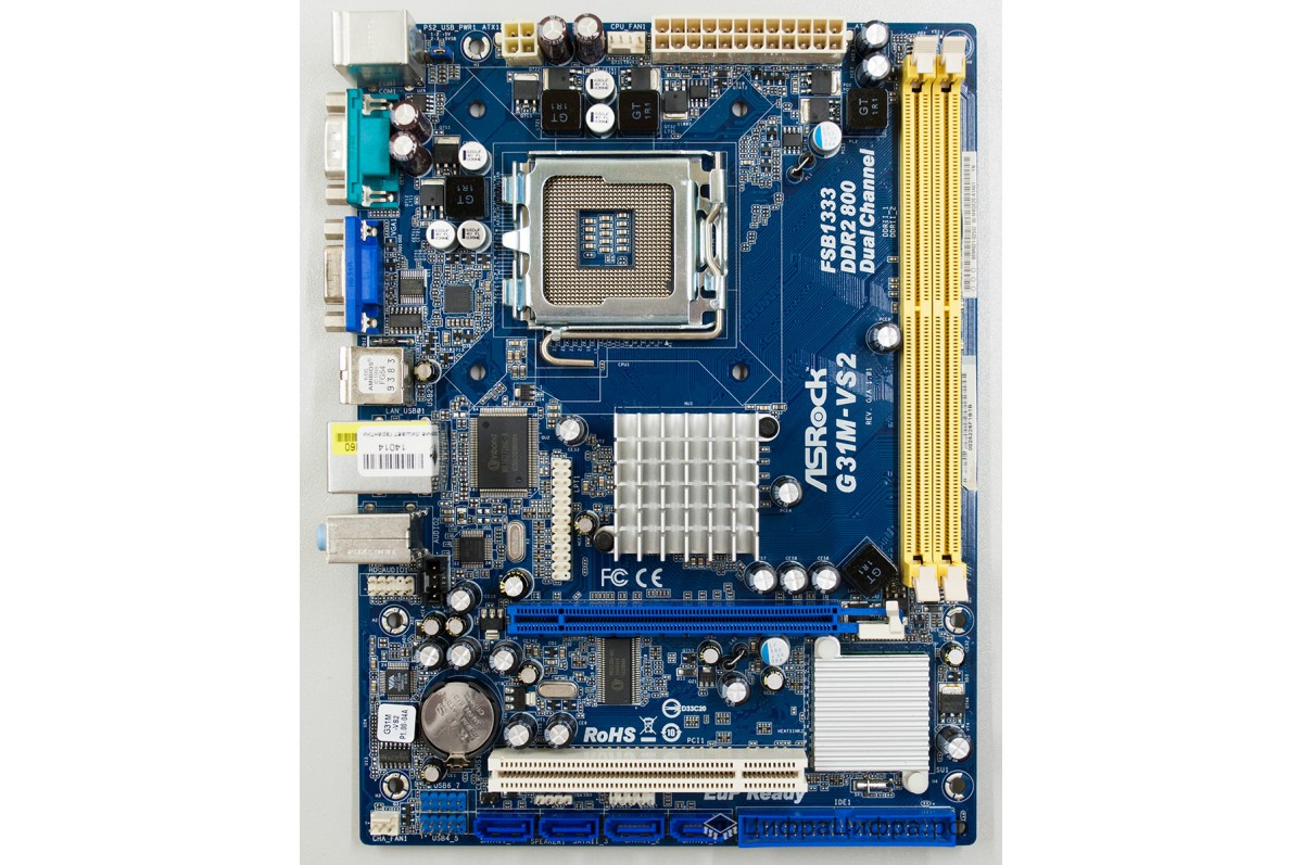 Материнская Плата S775 AsRock G31M-VS2 Refurbished – Фото, Отзывы.