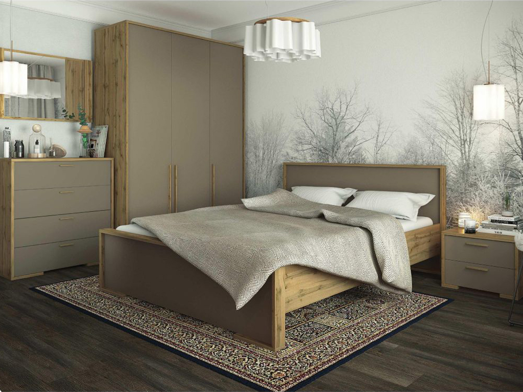 

Спальный гарнитур Франческа в цвете дуб вотан/латте дуб вотан/латте (224-784)