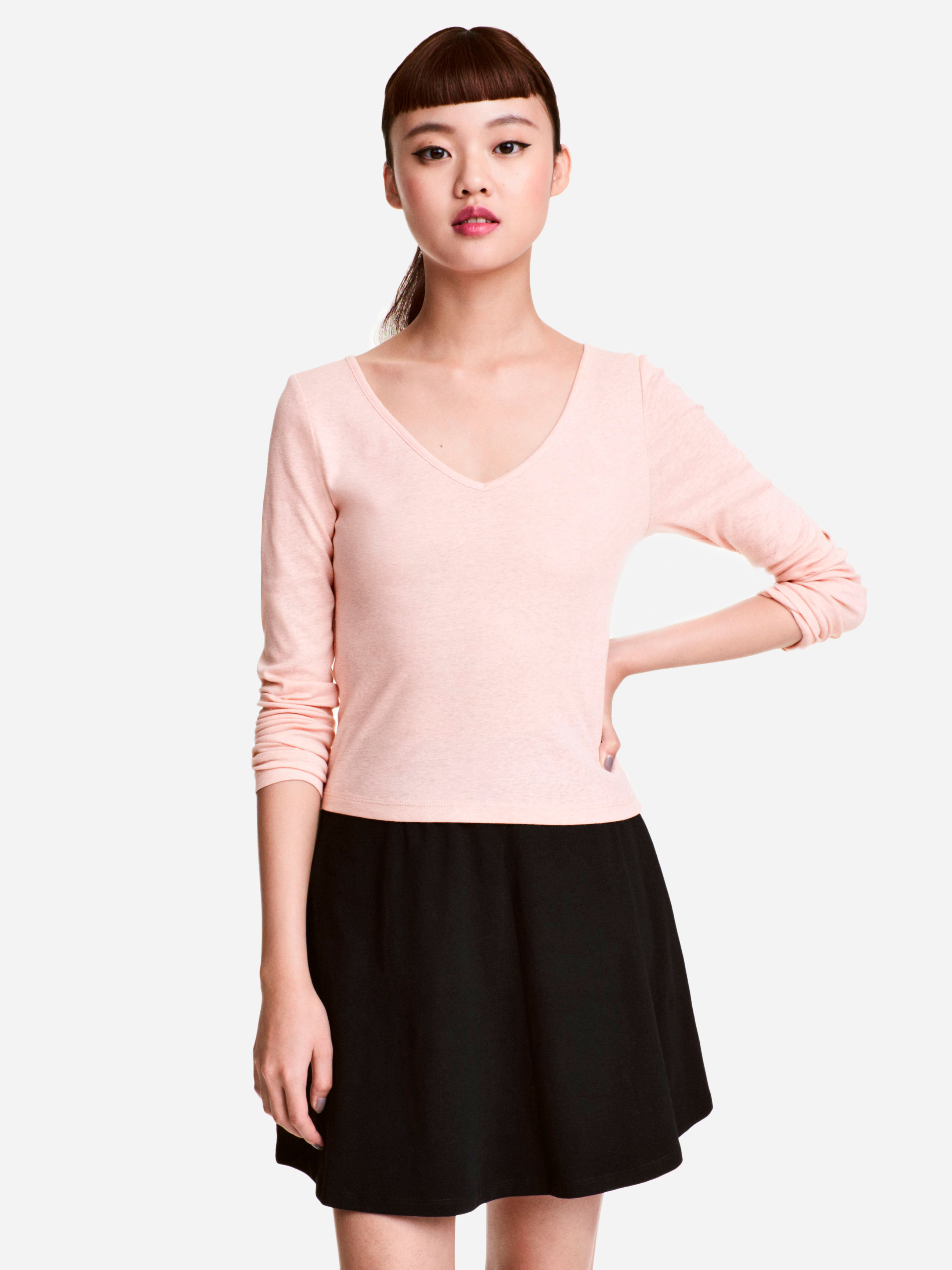 

Пуловер H&M 4276235 S Розовый