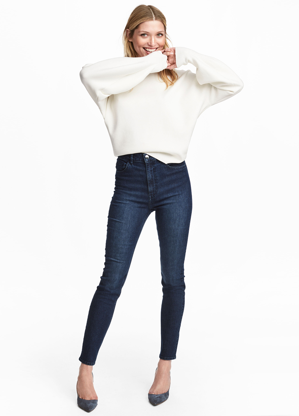 

Джинсы H&M  Темно-синий 0254940_синий_03, Джинсы H&M 32 Темно-синий 0254940_синий_03