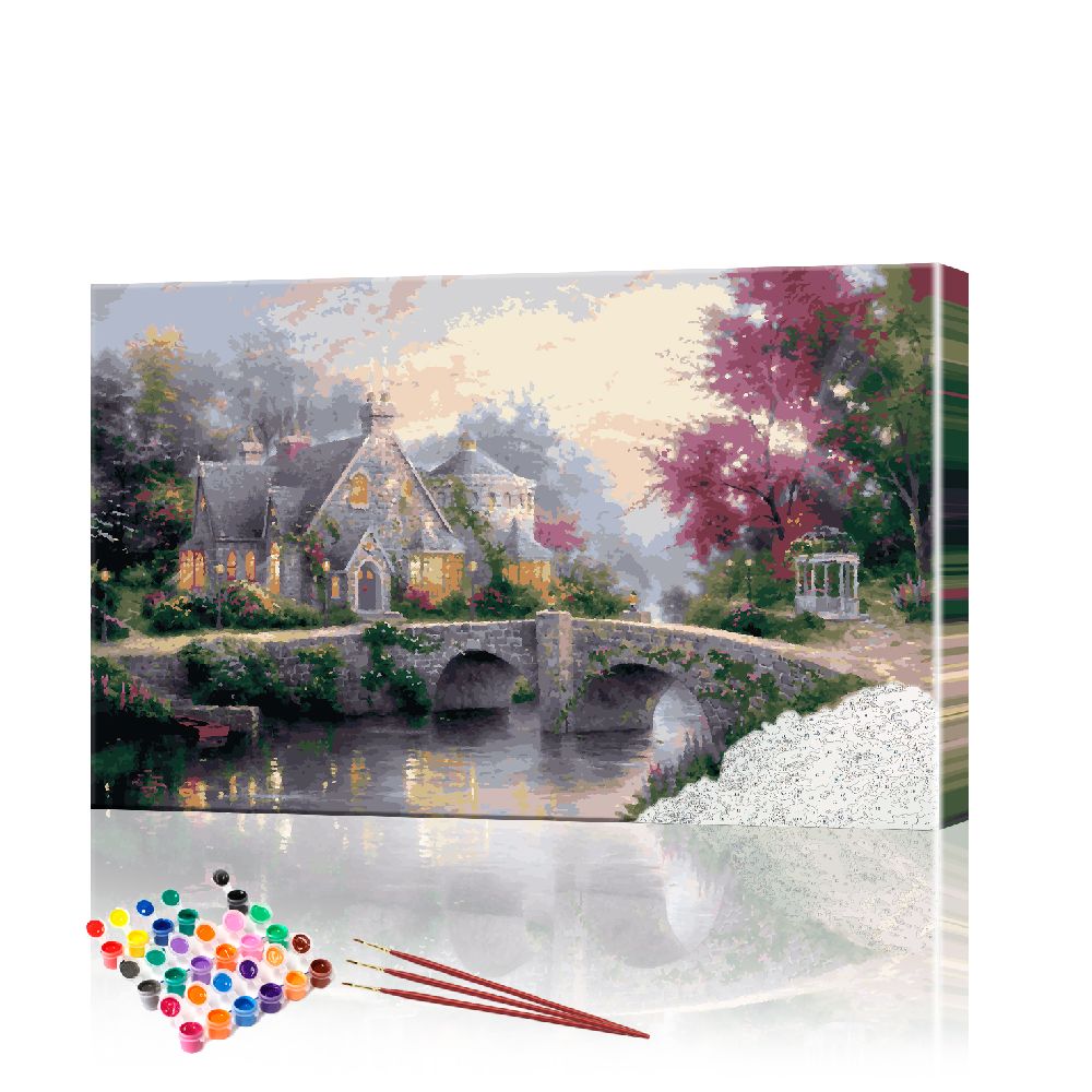 

Картина по номерам ArtSale "Сказочный замок" размер 40х60 см