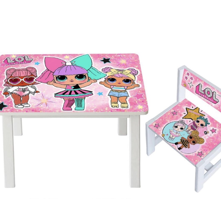 

Столик детский и стульчик c укреплением Toys высота 43,5 см. 60/40 Лола BSM1-42