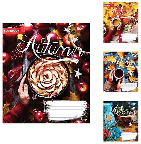

Тетрадь А5 60 листов в клетку AUTUMN 10шт в упак YES (764165)