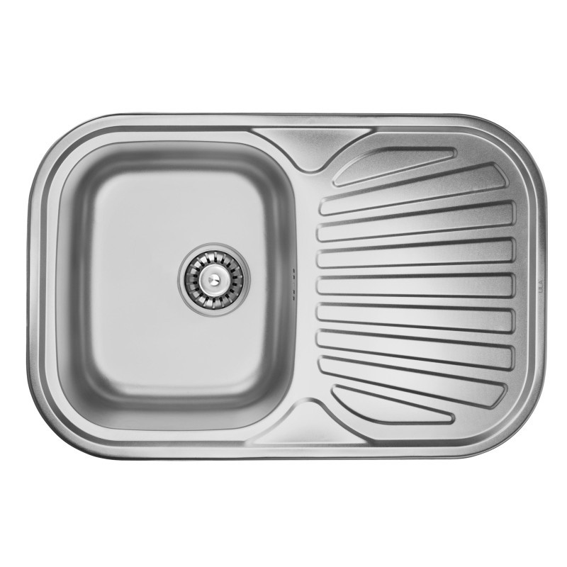 

Врезная кухонная мойка ULA 7707 ZS Micro Decor 08 (мойка 7448 нерж.)