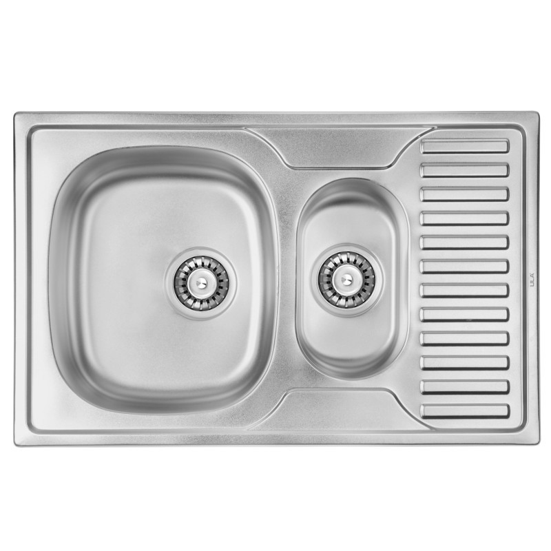 

Врезная кухонная мойка ULA 7301 ZS Polish 08 (мойка 7850 нерж.) двойная