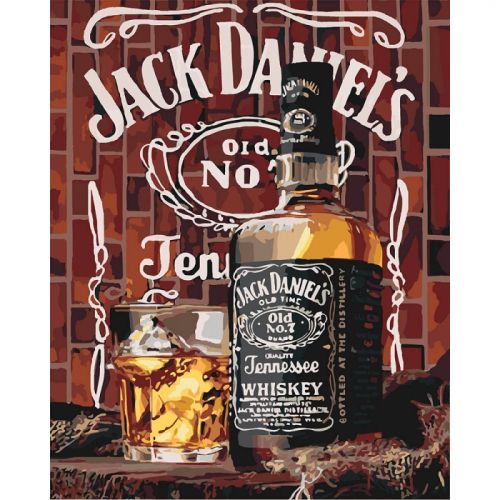 

Картина по номерам "Jack Daniel's"