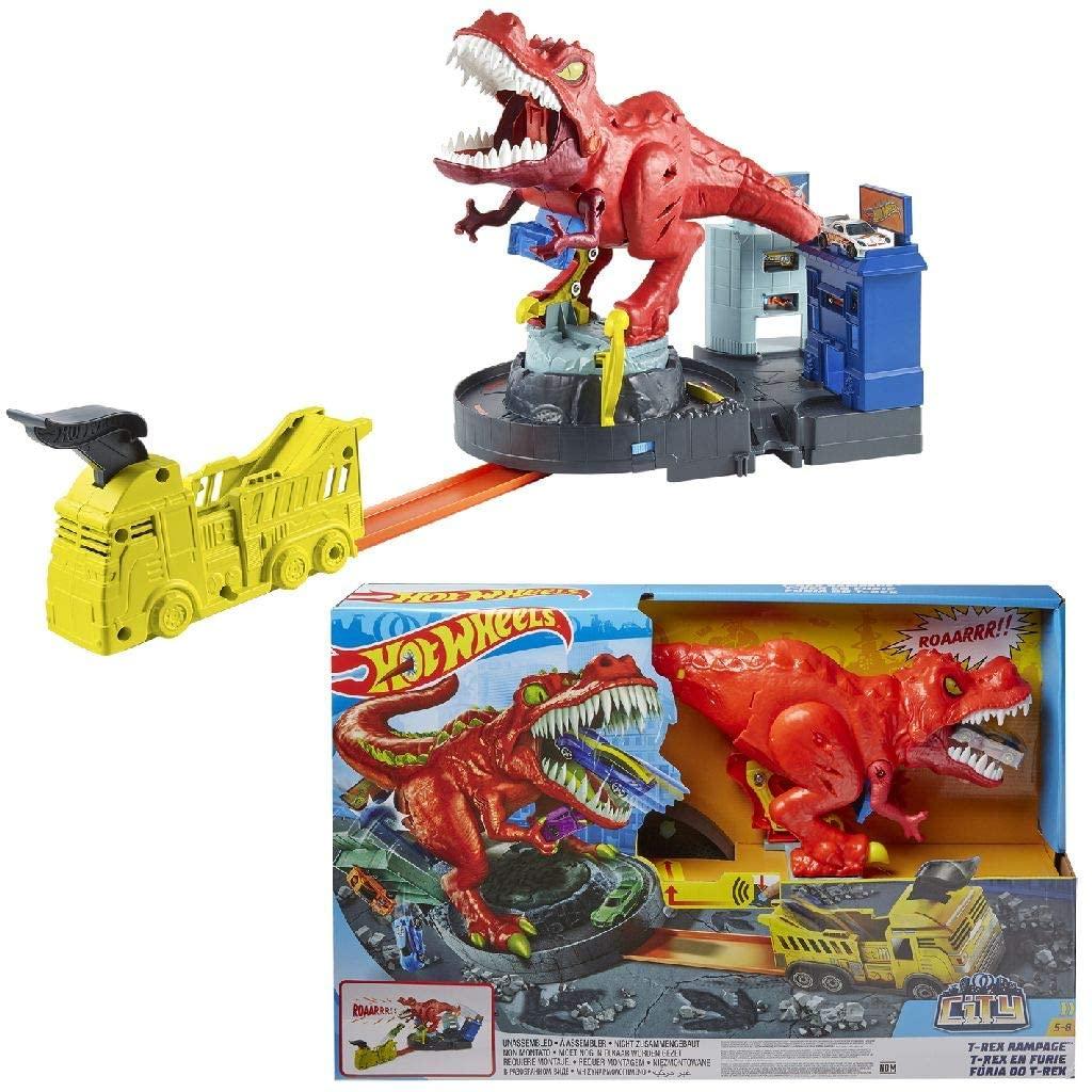 

Трек Хот Вилс динозавр Hot Wheels T-Rex Rampage Track Set