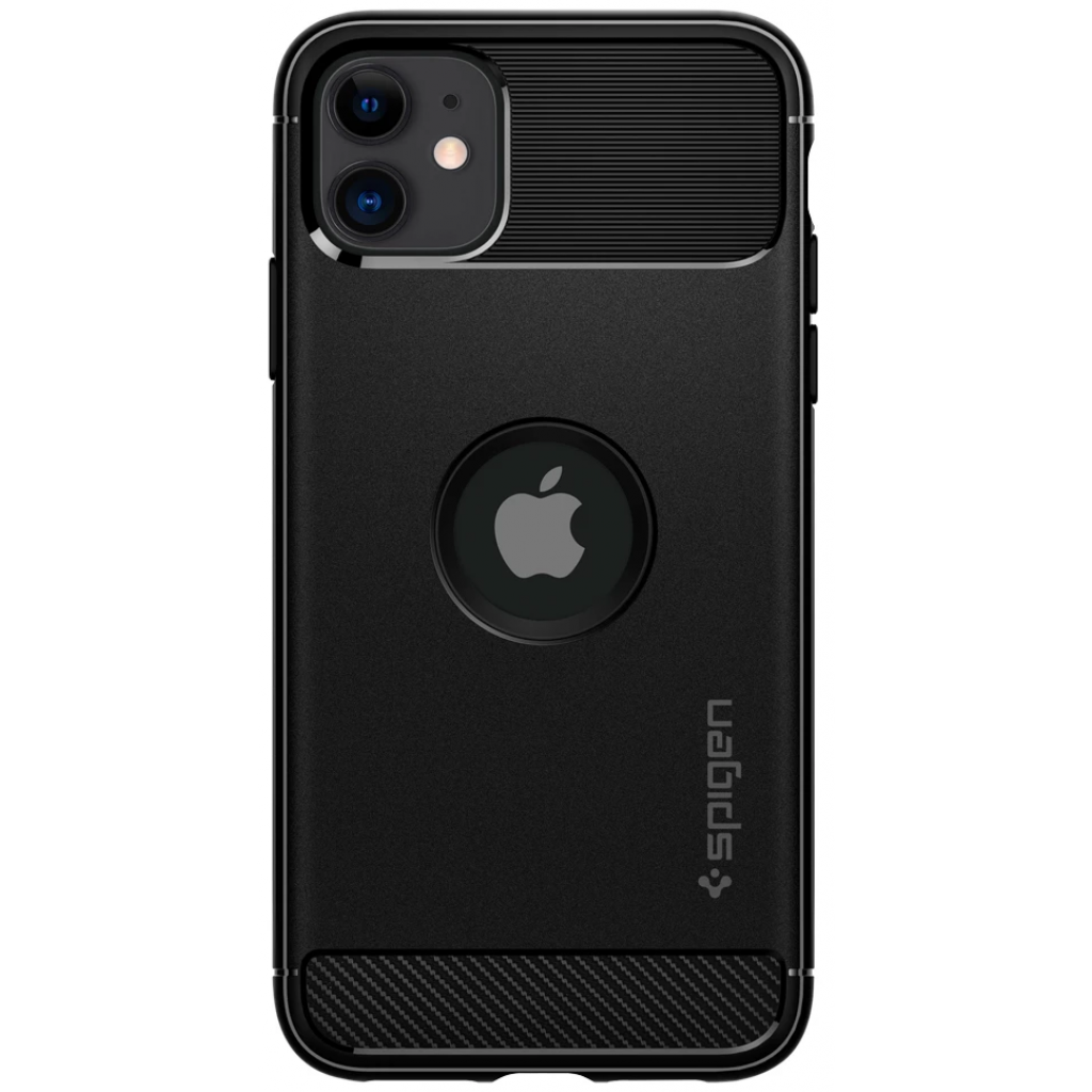 

Чехол для моб. телефона Spigen iPhone 11 Rugged Armor, Matte Black