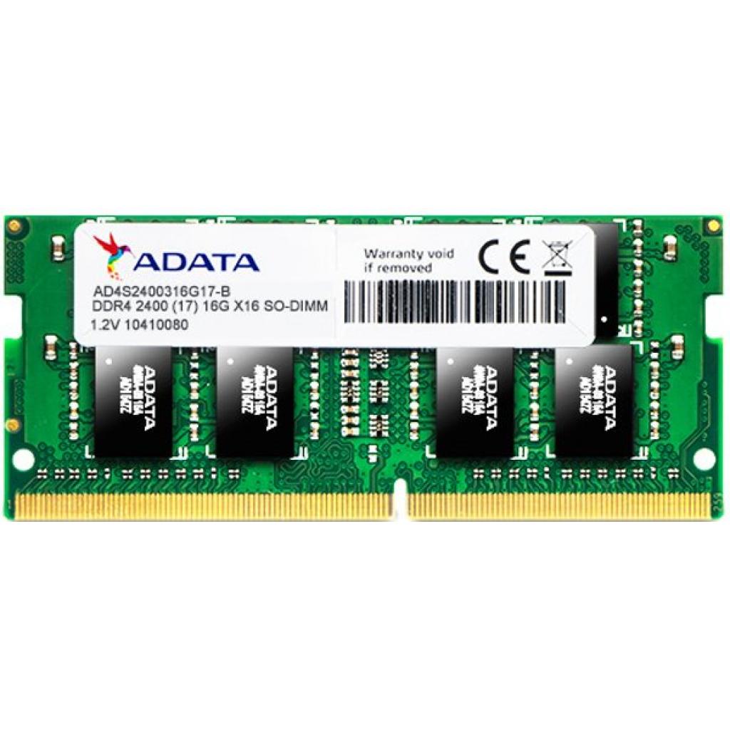 

Модуль памяти для ноутбука SoDIMM DDR4 8GB 2400 MHz ADATA (AD4S240038G17-S)