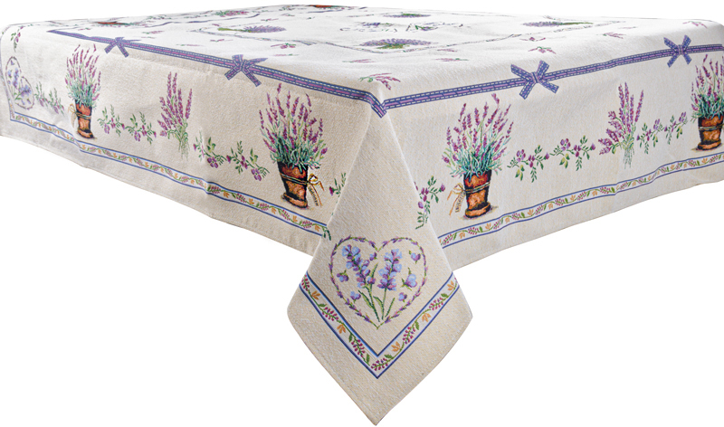 

Скатерть гобеленовая Lefard Lilac 140х140 см