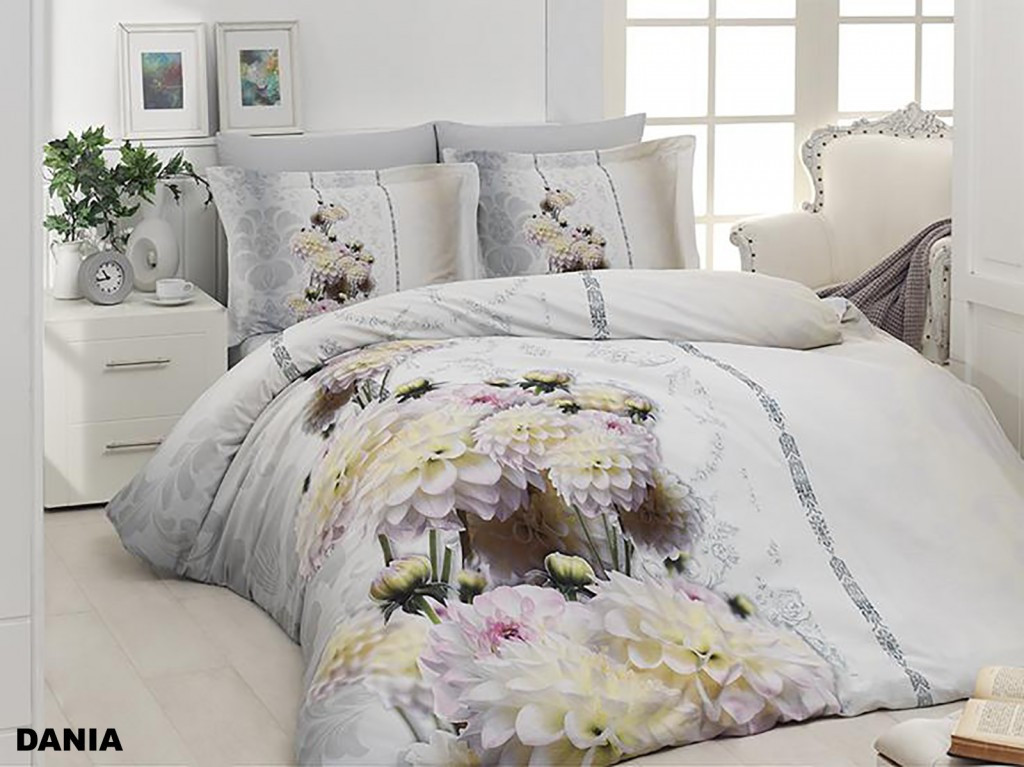 

Комплект постельного белья First Choice Satin Cotton 3D Евро сатин арт.Dania