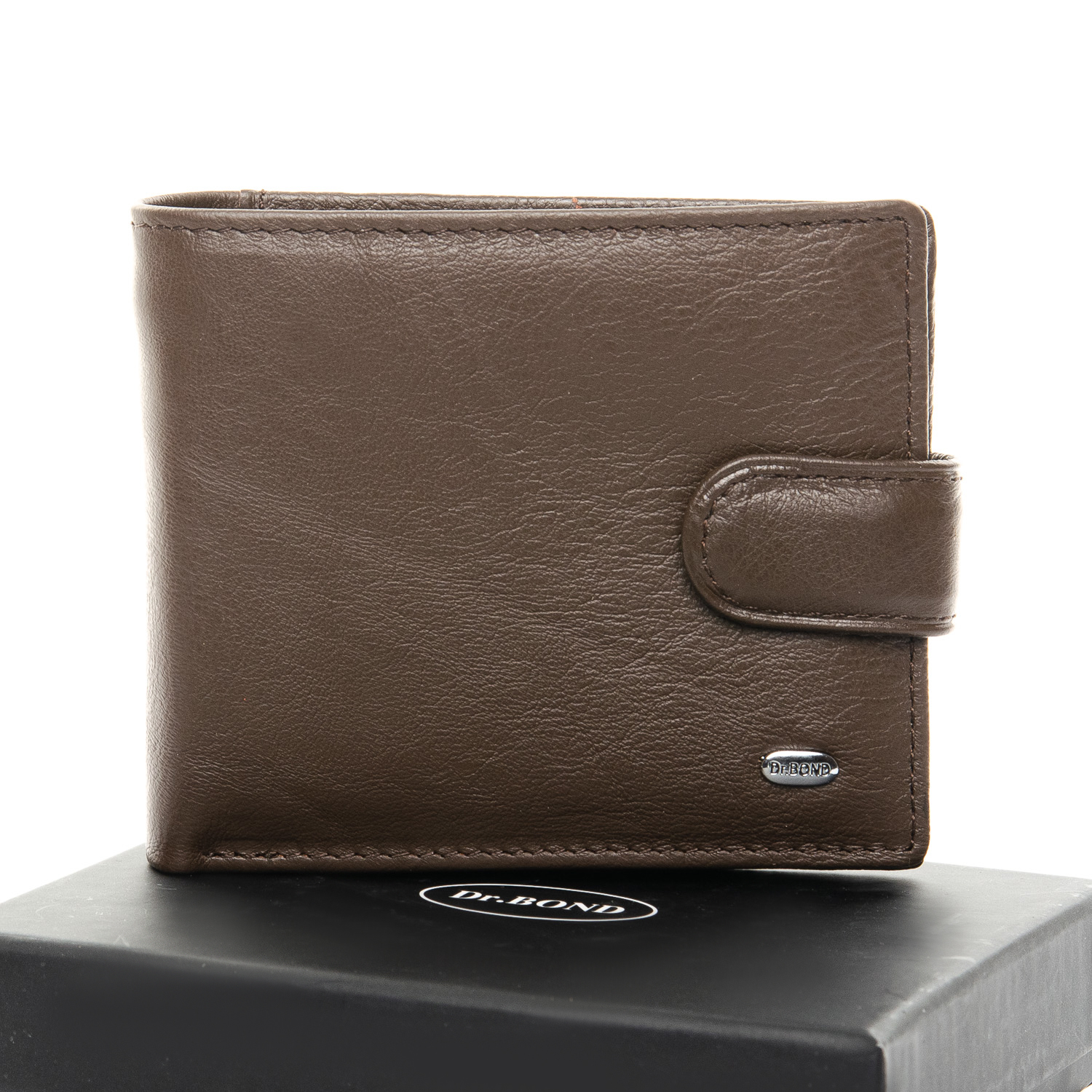 

Кошелек DR. BOND M13-1 мужской кожаный коричневый