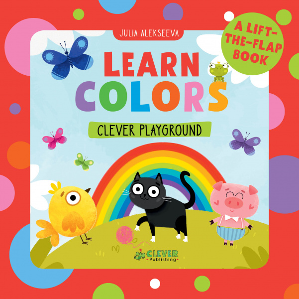 

English Books. Learn Colors Возраст 0-3 Книжки с окошками Клевер 20 стр. 000127016