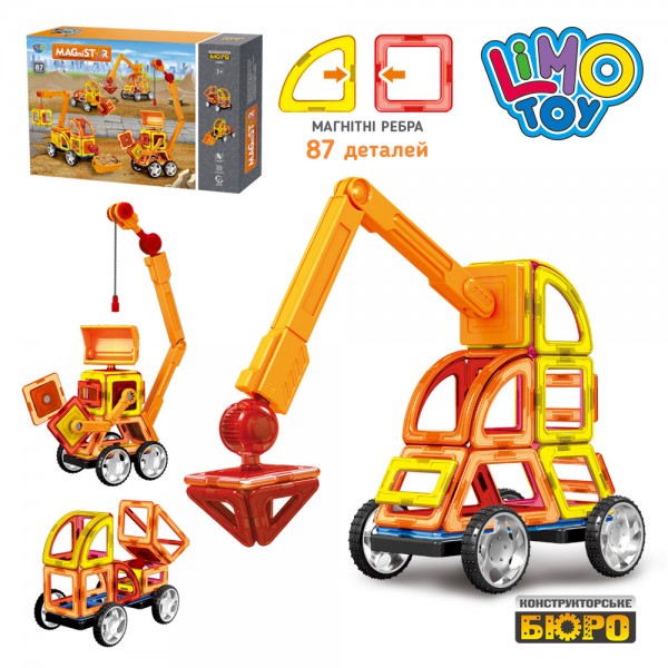 

Детский конструктор Спецтехника Limo Toy LT6001 Желтый (MR04357)