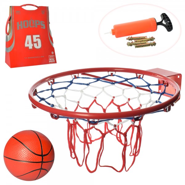 

Игровой набор Баскетбольное кольцо Bambi M 5967 Белый-красный-синий (MR04473)