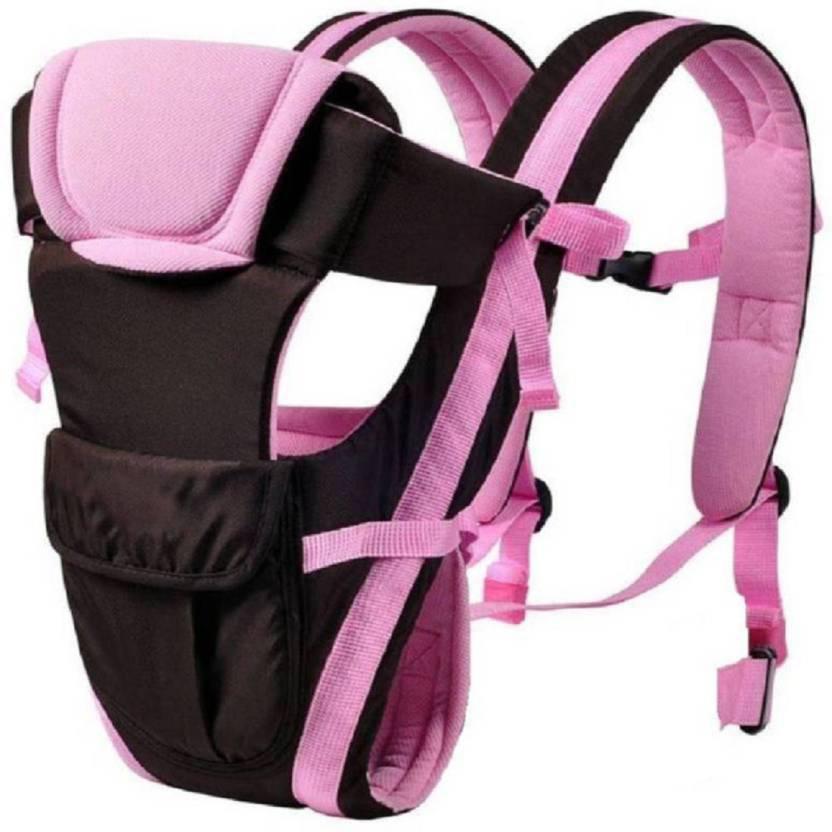 

Сумка-рюкзак кенгуру Baby Carrier TopPoops BP-14 Черно-розовый
